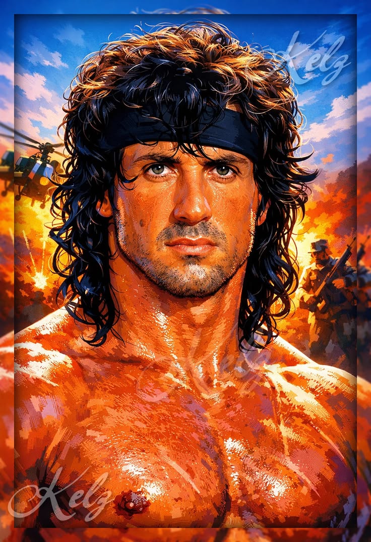 #SylvesterStallone #rambo #movie #Art #digitalart
