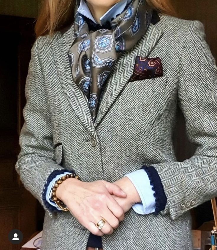 Pocket scarf adds another touch!