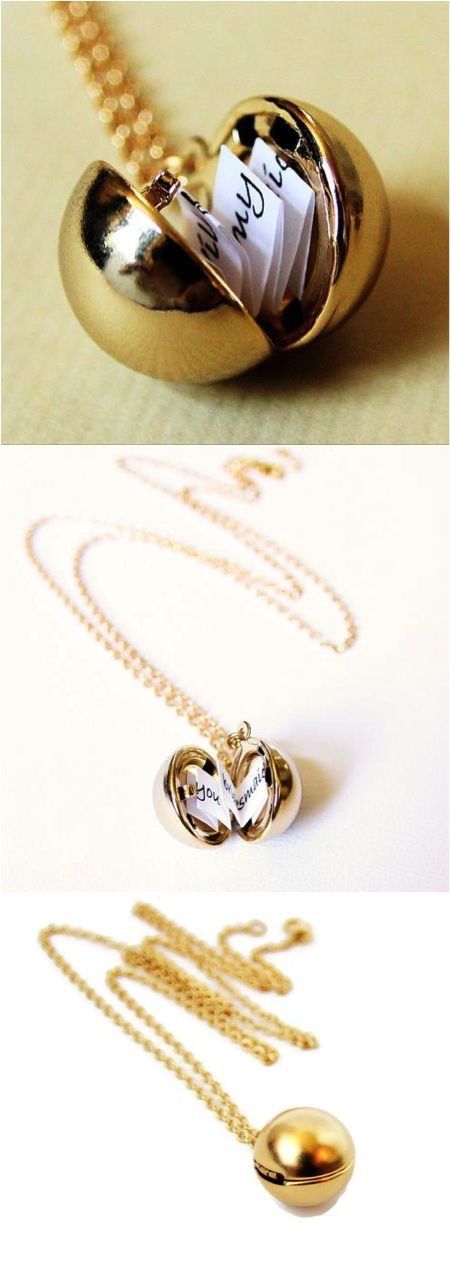Hidden Secret Message Necklace Jewelry with Vintage Ball Pen