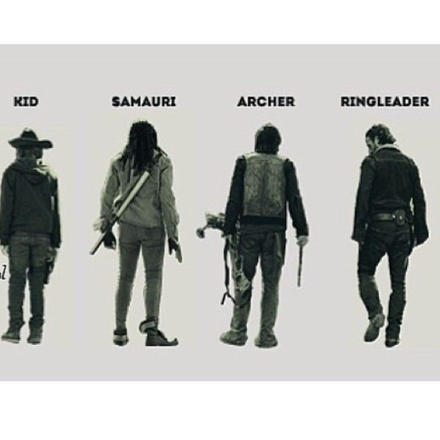 The crew TWD , Kid, Samauri, Archer, and Ringleader ... my f