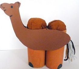 Kamel aus Klorollen - Tiere Basteln - Meine Enkel und ich - 