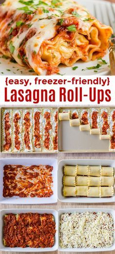 EASY and Freezer-Friendly Lasagna Roll Ups taste like classi
