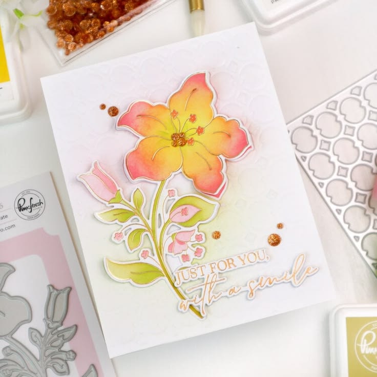 Layered Bloom & Buds with Curved Petals - Pinkfresh Studio -