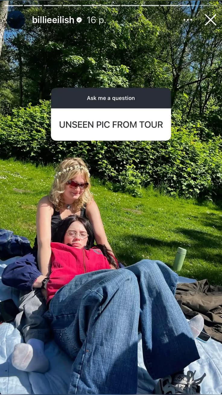 26/04/28 | billie eilish via her ig story | hmhas | hit me h