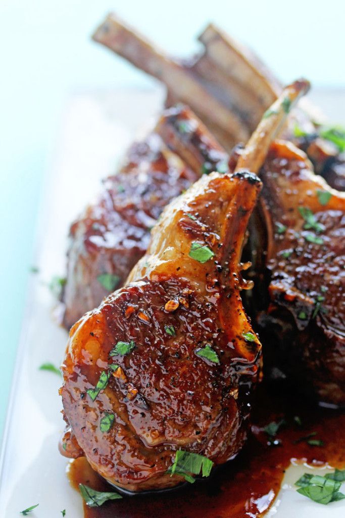 Balsamic Brown Sugar Lamb Chops by grandbabycakes #Lamb_Chop