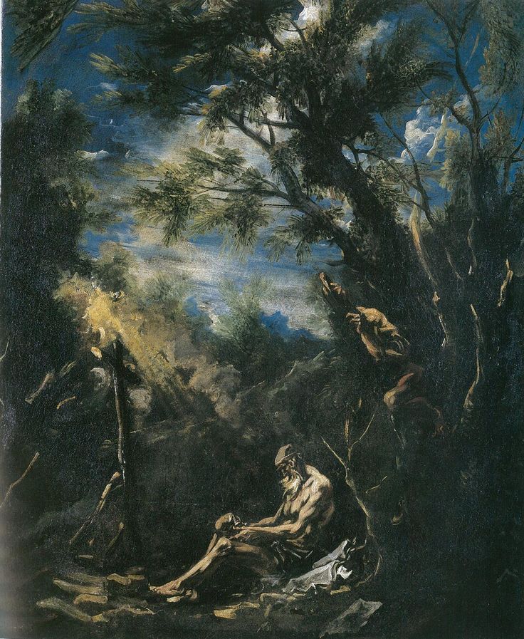 31. LISSANDRINO (ALESSANDRO MAGNASCO) Paisaje con eremita, 1