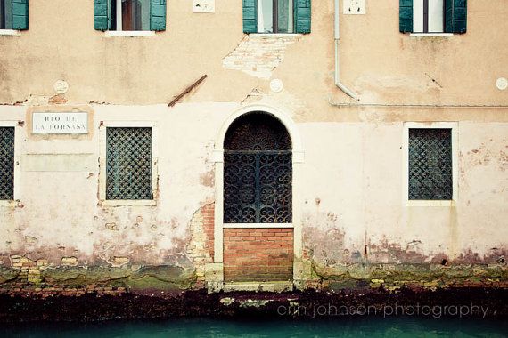 venice photography  venice canal  pink home decor  by eirean