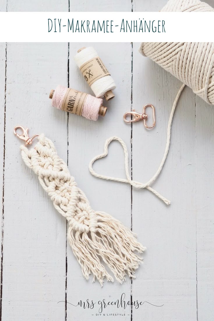 DIY Makramee-Anhänger. Eine Schritt für Schritt Anleitung fü