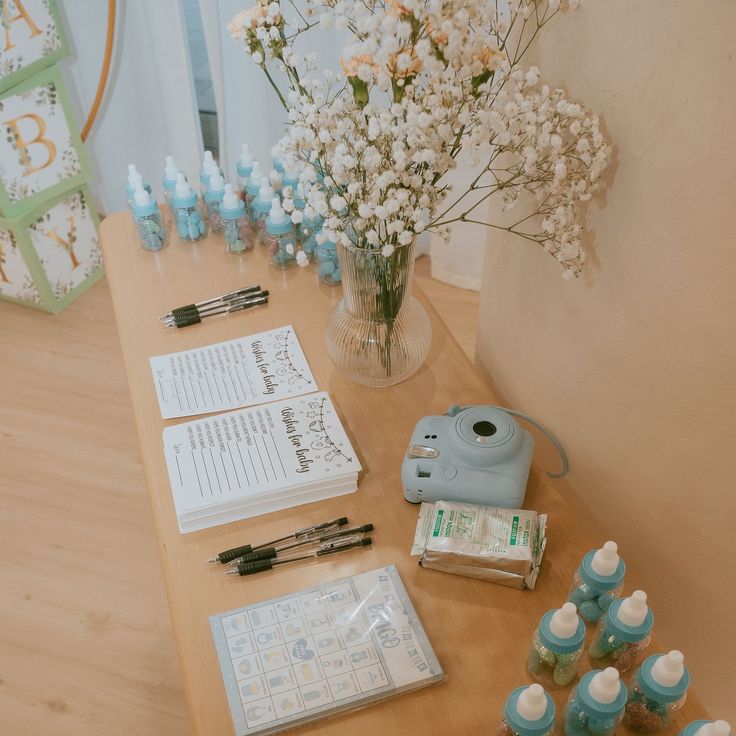 Baby shower inspo 🩵 for all future moms out there! Be sure t