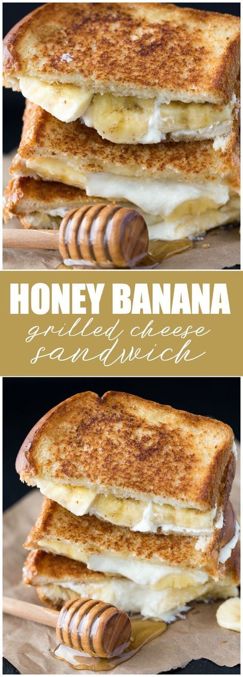 Honey Banana Grilled Cheese Sandwich - Elevate your breakfas