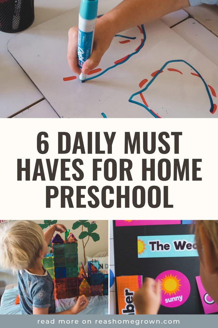 Wondering what preschool at home really looks like day to da