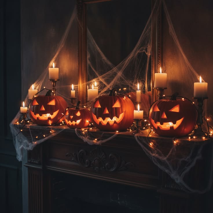 Halloween decorations for the whole house: hanging ghosts, s