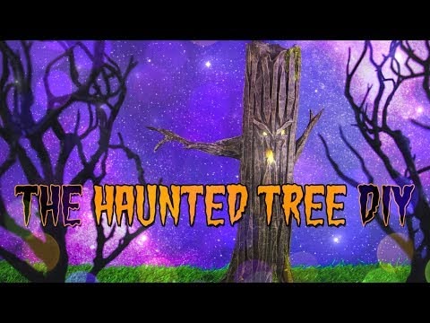 DIY - How to Make: Haunted HalloweenTree with Real Working L