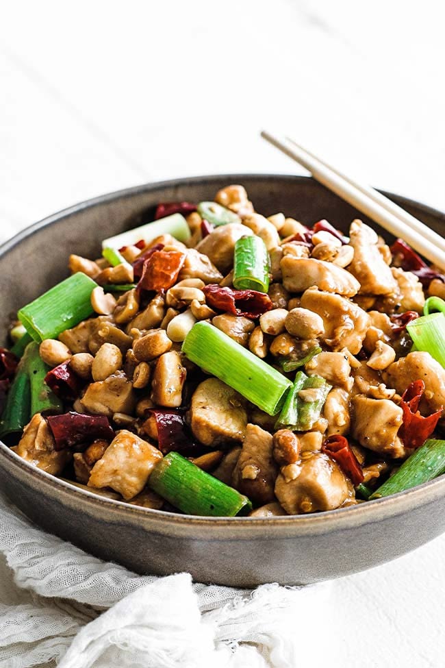 This delicious Kung Pao Chicken recipe with stir-fried chick