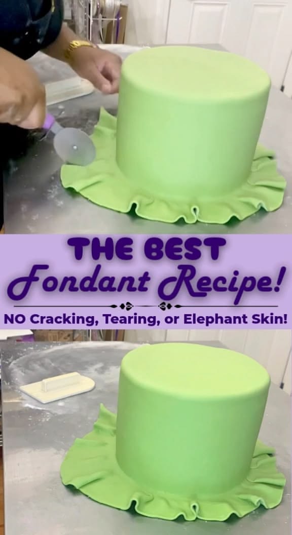 This easy marshmallow fondant recipe creates soft, stretchy 