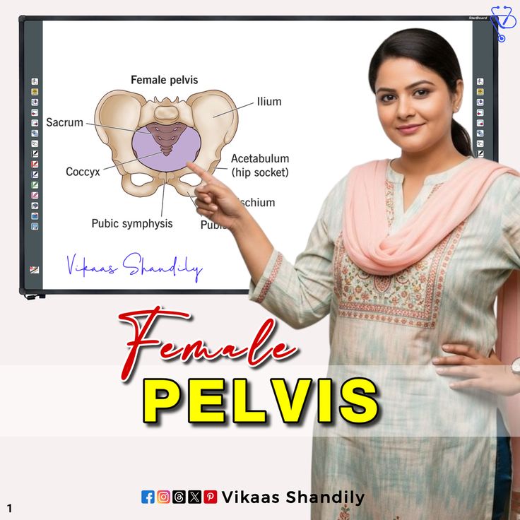 Female Pelvis 🩺📚 
#Anatomy #FemalePelvis #OBGYN #VikaasShand