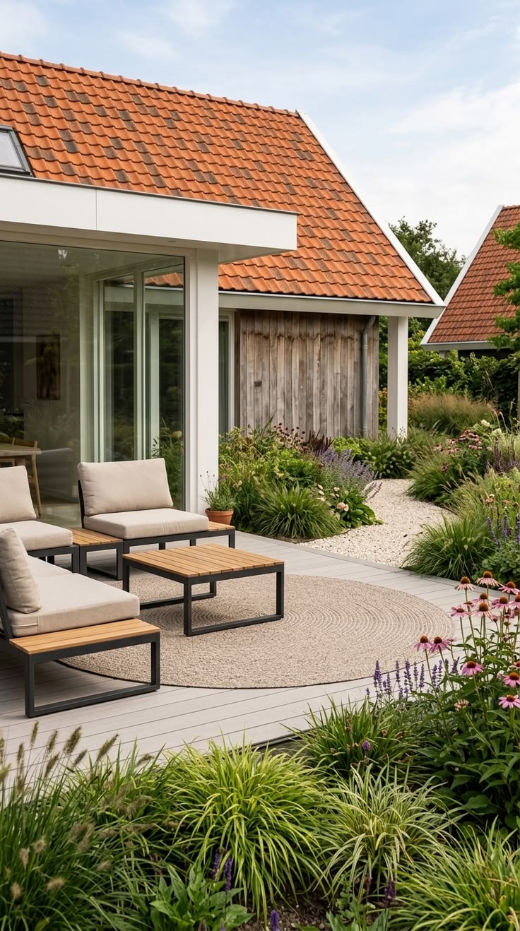 Binnen- en Buitenkleed Set Nature - Rond ø240 cm - DreamDeco