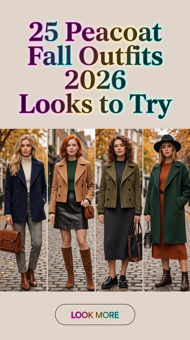 Modern Peacoat Fashion Trends 2026 🧥🍂 Explore stylish autumn