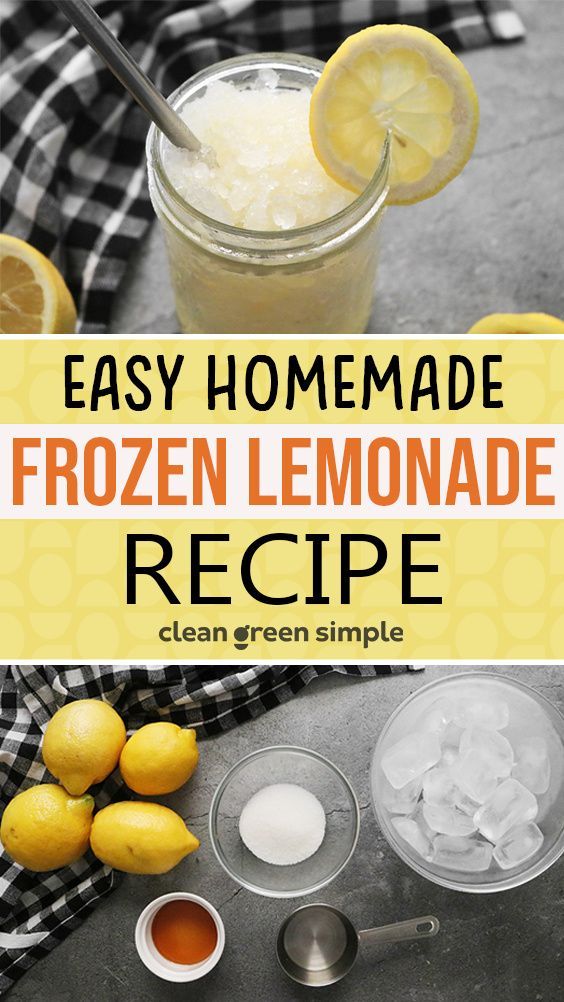 This easy homemade frozen lemonade is enough to make your ho