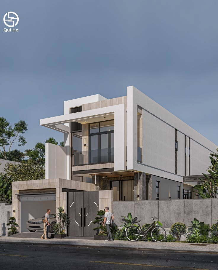 MODERN 2-STORY TOWNHOUSE DESIGN IN VIETNAM - THIẾT KẾ NHÀ PH