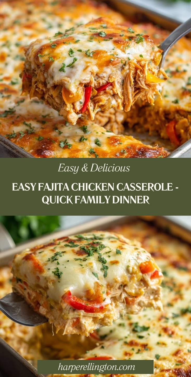 Whip up this flavorful fajita chicken casserole in just 45 m