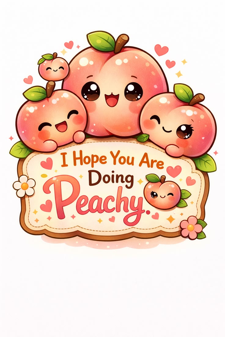 Text Free I Hope You Are Doing Peachy🍑 Ecards
 Come checkout