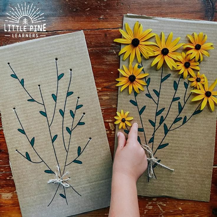 Flower Bouquet Threading Board • Little Pine Learners