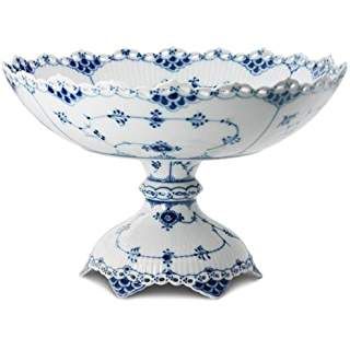 cakestandsgallery - Royal Copenhagen Blue Fluted Lace Cake S