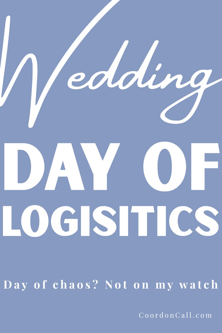 Wedding day logistics worksheets, everything you need to kee