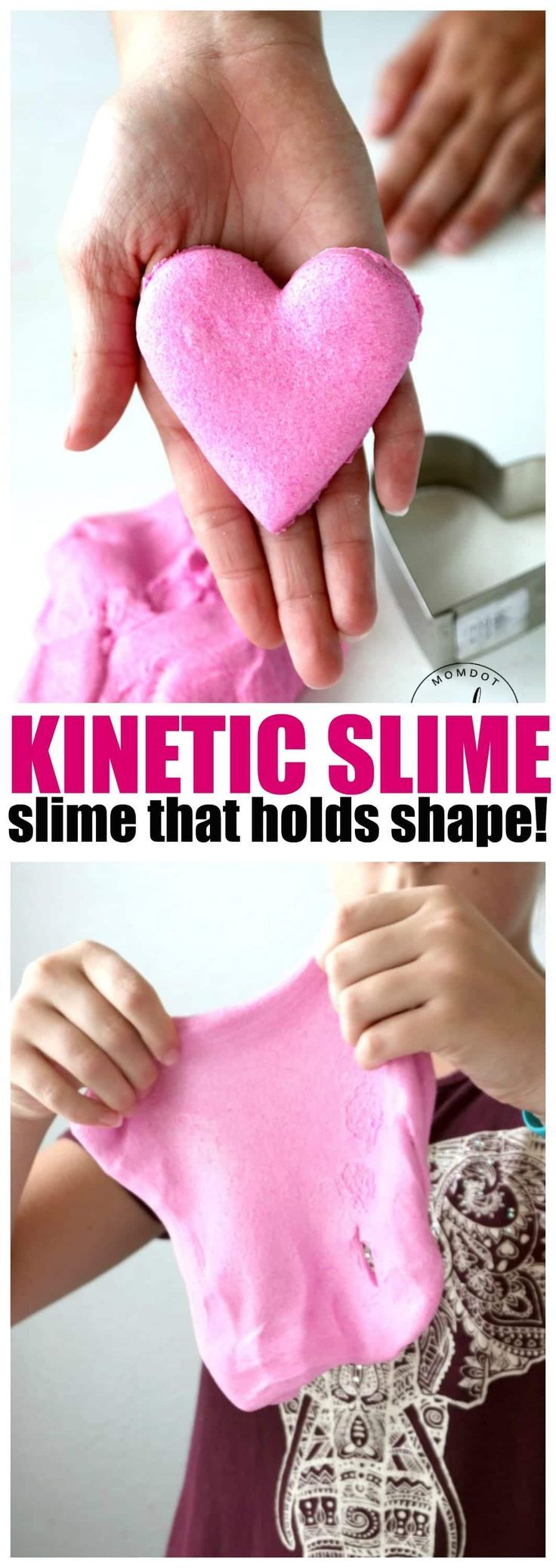 Kinetic Slime Recipe that holds shapes, Kinetic Slime DIY , 