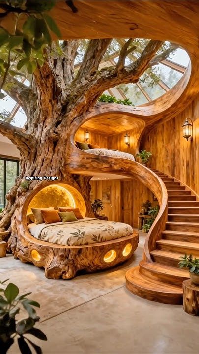 This tree bunk bed looks absolutely epic! 😱👏 #interiordesign