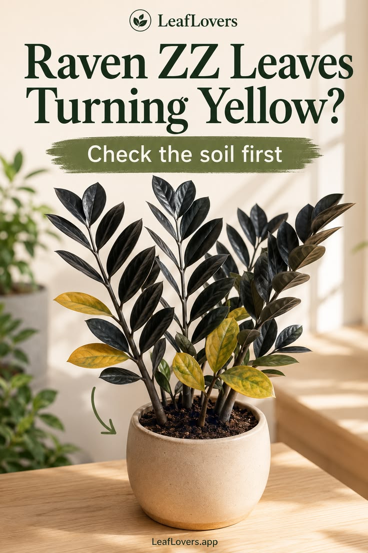 Are your Raven ZZ leaves turning yellow? Learn the differenc