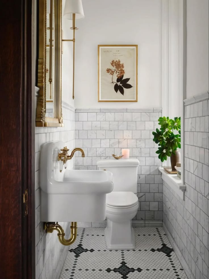 NEW Small Wall Mount High Back Bath Sink Antique Inspired De