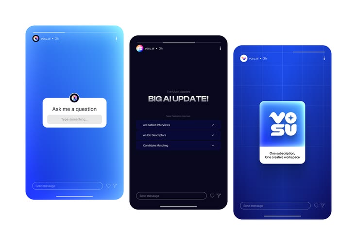 Vosu AI | Logo and Visual Identity by Nur Farhad on Muzli