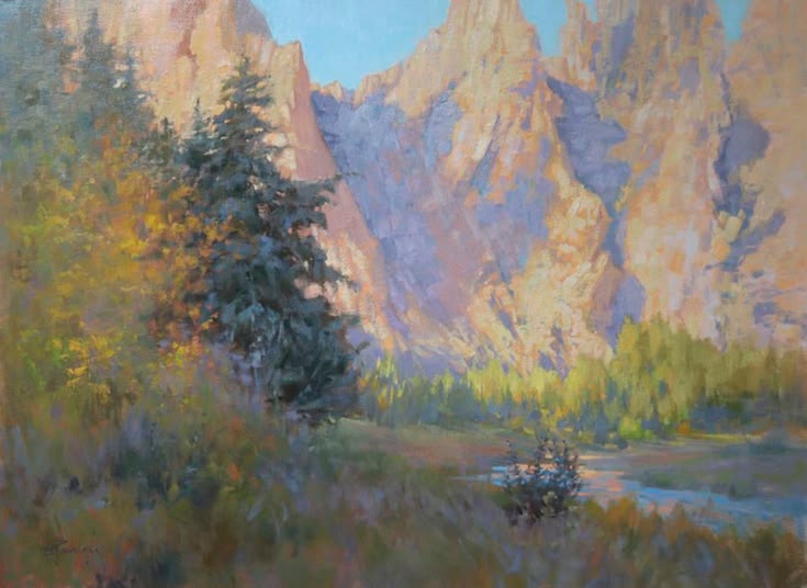 Barbara Jaenicke - "Autumn Poetry at Smith Rock" 30" x 40" o