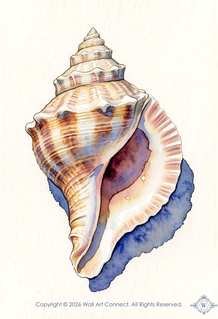 This delicate piece of watercolor art captures the timeless 
