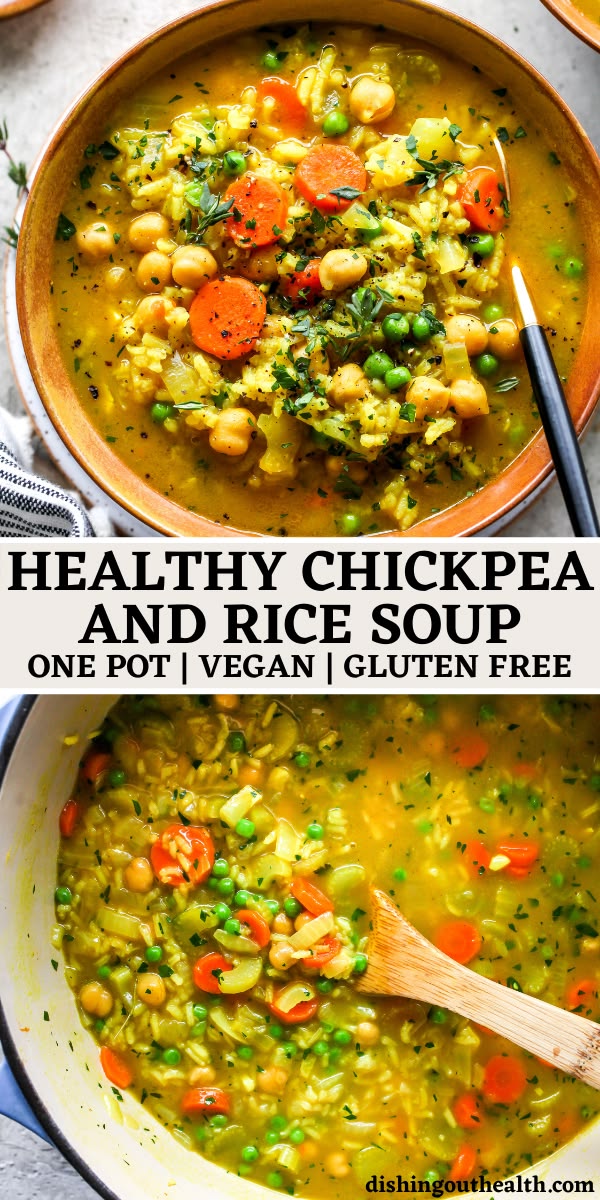Delicious and nutritious Italian recipe for chickpea and ric