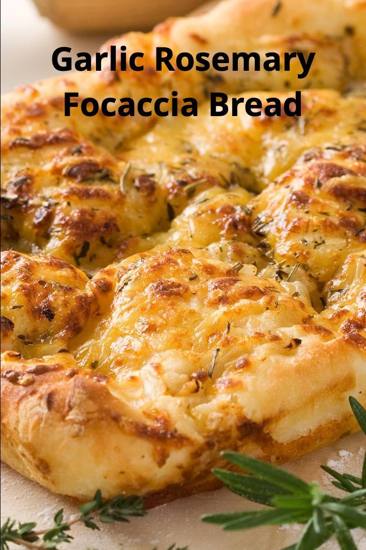 Rosemary Garlic Focaccia bread for the bread machine is easy