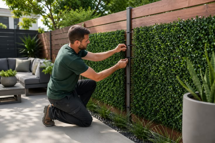 Learning how to fix artificial hedge to fence is a mix of us