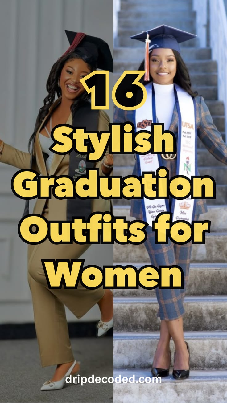Discover 14 stylish graduation outfit ideas for women that f