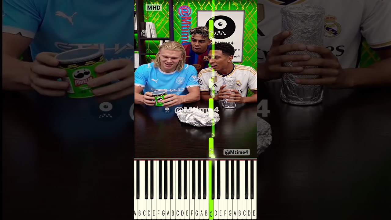 Haaland vs The Snake Can 🐍😂 - Piano #parody #football #haaland