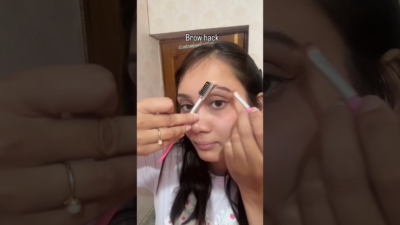 Quick brow hack #easy #hacks #technique #eyebrows #makebetterreels #youtubeshorts #quick #videoedits