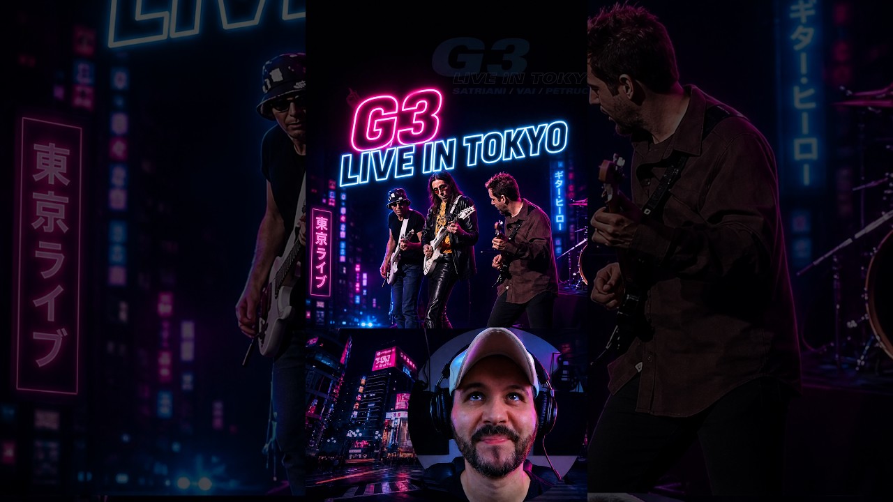 Esse G3 de Tokyo foi incrível! #joesatriani #stevevai #johnpetrucci #guitar #guitarist #guitarsolo