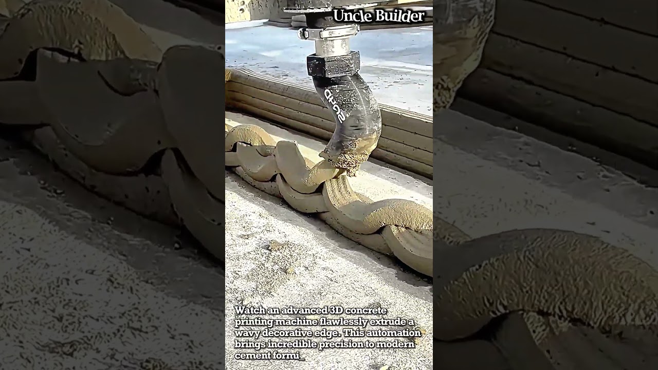 The most satisfying concrete process ever #oddlysatisfying #construction #skills
