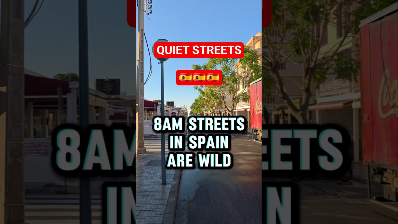 Spain streets in the morning are so quiet #spain #quiet #streets #morning #traveltips