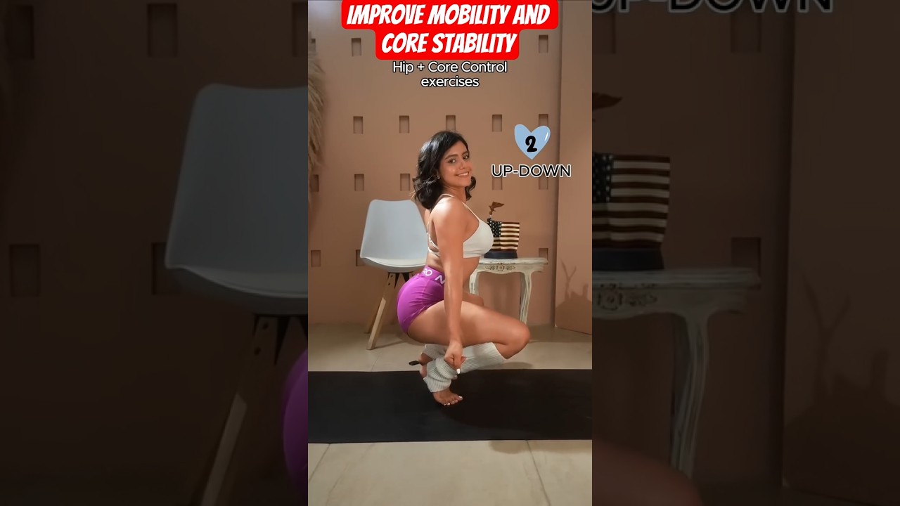 Improve Mobility and Core Stability #yoga #exercise #Sanchitsuri #fitness #hipmobility #flexibility