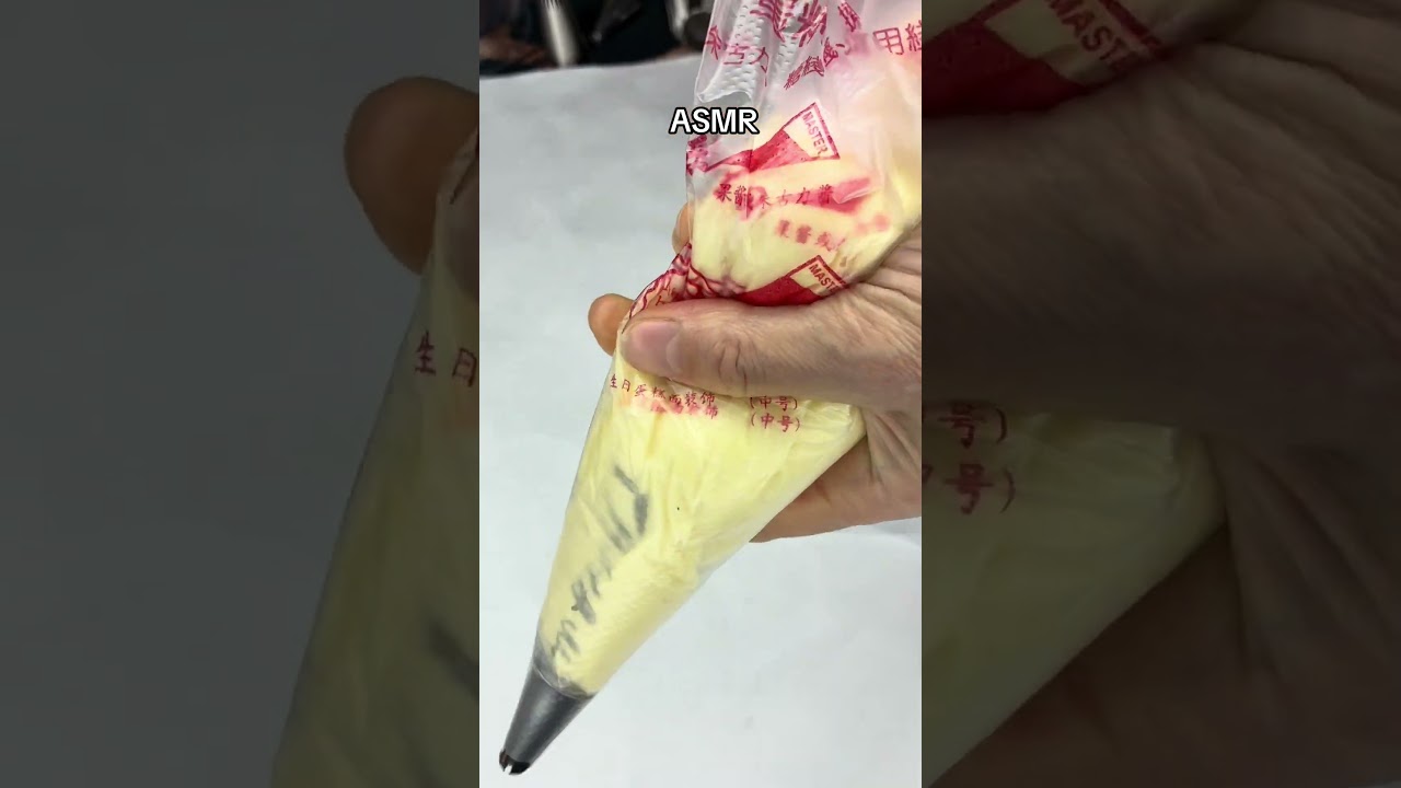 ASMR piping tips for macaron filling #asmr #macarons #piping #ganache #kovalicious
