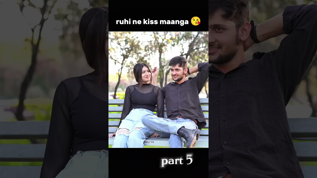 Epic Kissing Prank on Harsit! 😂💋#shortsviral #loveprank #couplecomedy #romantic