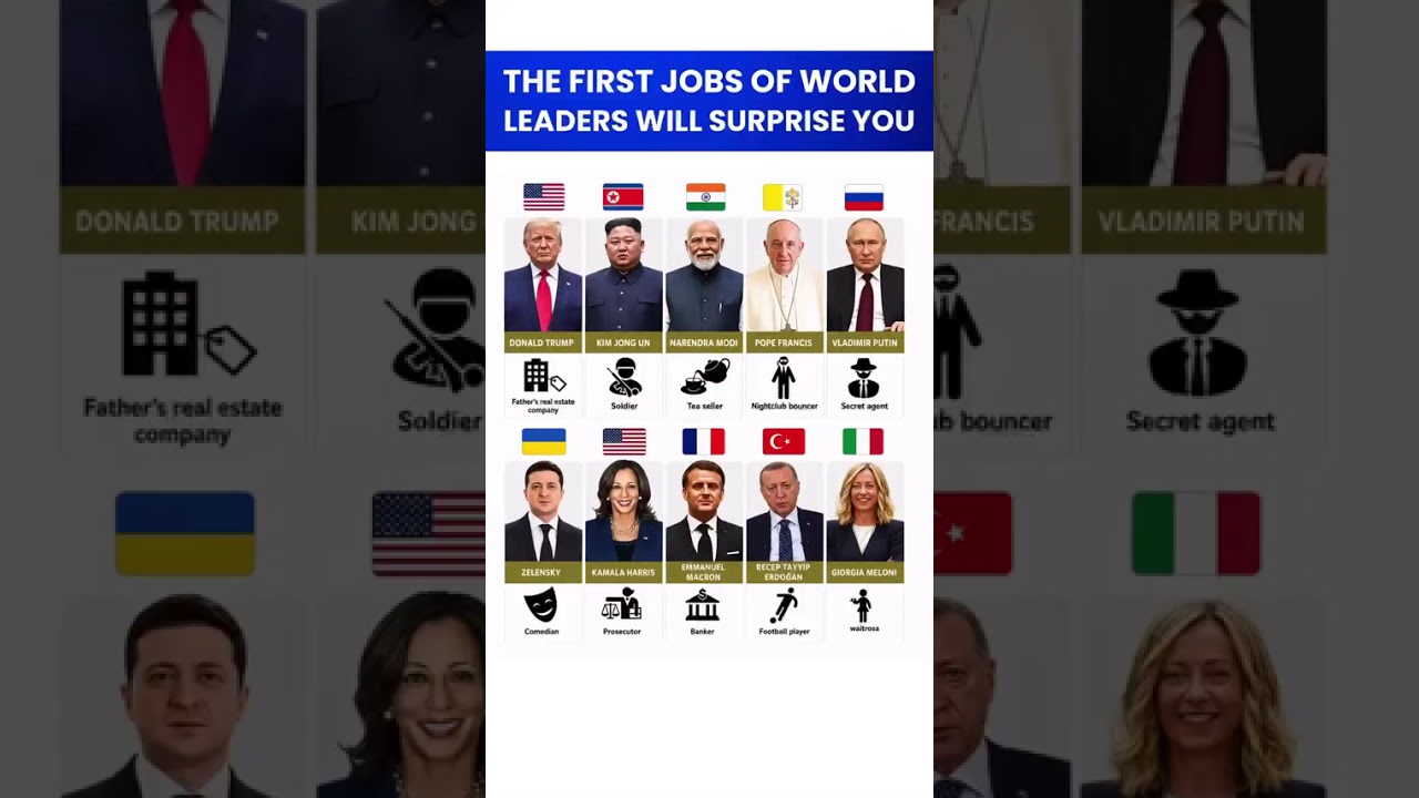 These first jobs of world leaders will shock you 