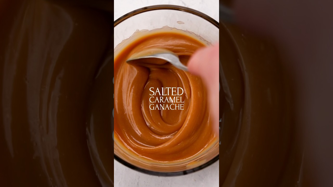 If you ever have the chance to make salted caramel ganache—DO IT. 😍 #ganache #caramel #shorts